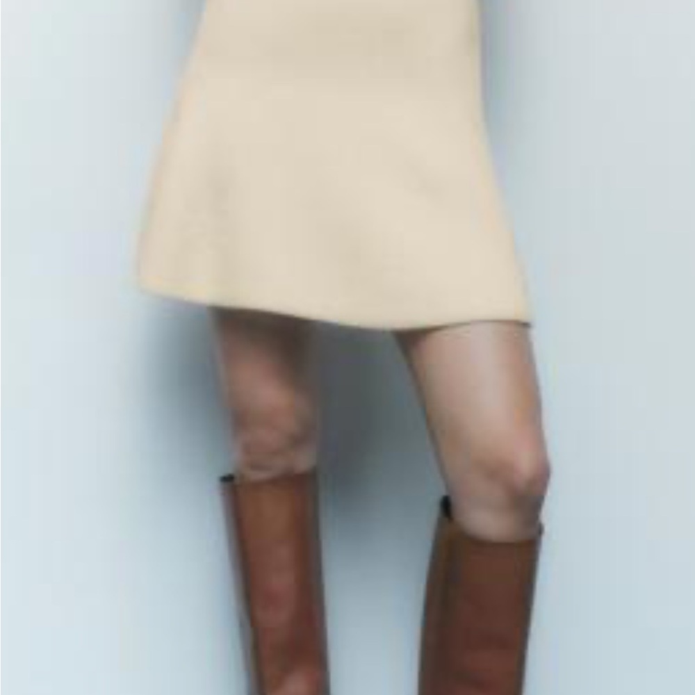 Zara Cream Mini Skirt